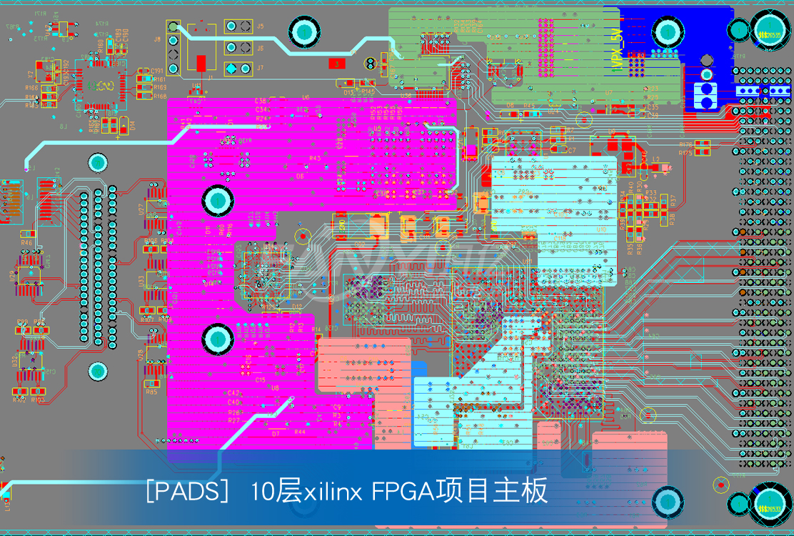 10 Layer FPGA Mainboard